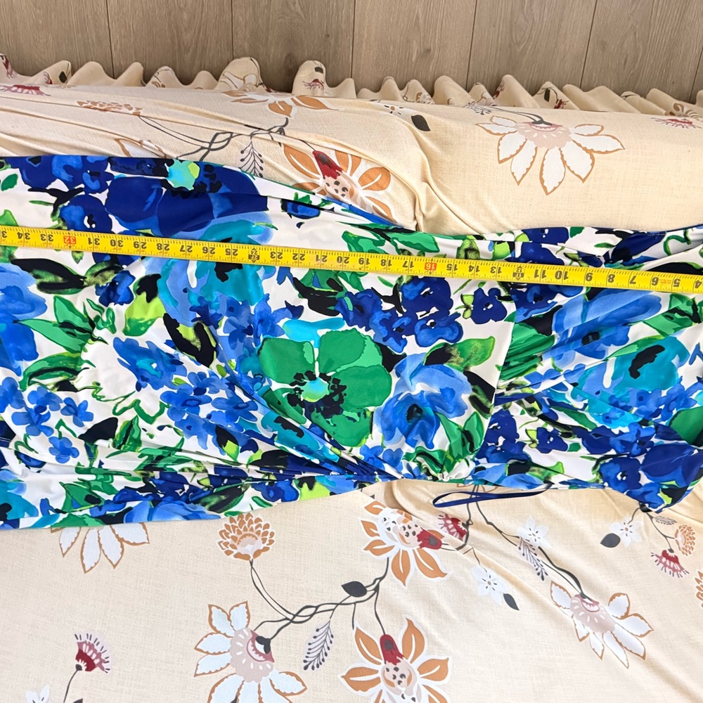 Ralph Lauren Vibrant Blue and Green Midi Dress - Picture 8 of 16